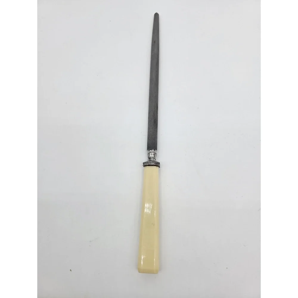 Vntg Yellow Honing Knife‎ Sharpener MCM 13.75